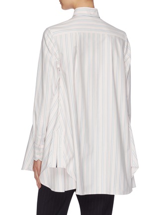 Back View - Click To Enlarge - THOM BROWNE  - Stripe tunic shirt