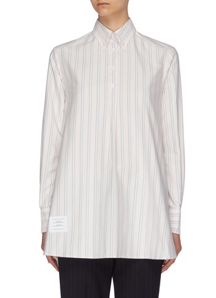 Main View - Click To Enlarge - THOM BROWNE  - Stripe tunic shirt