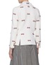 Back View - Click To Enlarge - THOM BROWNE  - Stripe bow appliqué wool knit blazer