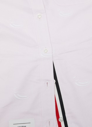  - THOM BROWNE  - Duck embroidered Oxford shirt