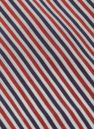 Detail View - Click To Enlarge - THOM BROWNE  - Stripe colourblock inside-out skirt