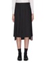 Main View - Click To Enlarge - THOM BROWNE  - Pleated wool twill high-low skirt