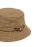 Detail View - Click To Enlarge - ERIC JAVITS - 'Rain Bucket' belted check plaid hat