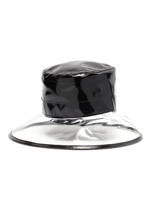 Main View - Click To Enlarge - ERIC JAVITS - 'Gogo' vinyl brim patent bucket hat