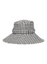 Main View - Click To Enlarge - ERIC JAVITS - 'Kaya' belted houndstooth print bucket hat