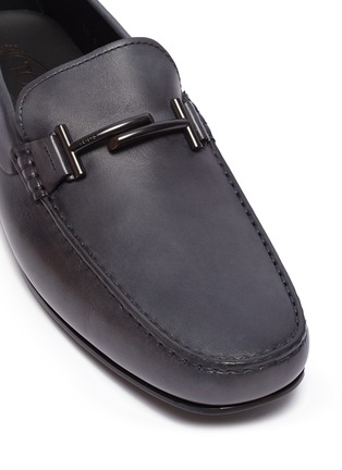 Detail View - Click To Enlarge - TOD’S - 'Double T Gommino' leather driving shoes