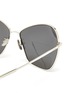 Detail View - Click To Enlarge - CELINE - Mirror oversized metal butterfly sunglasses