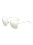 Main View - Click To Enlarge - CELINE - Mirror oversized metal butterfly sunglasses