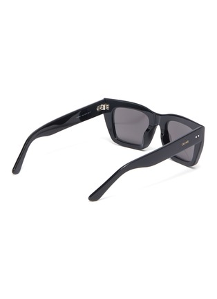 Figure View - Click To Enlarge - CELINE - Strass rim acetate square sunglasses