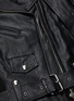  - ALEXANDER WANG - Belted martingale leather moto jacket