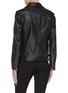 Back View - Click To Enlarge - ALEXANDER WANG - Belted martingale leather moto jacket