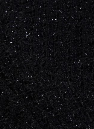 Detail View - Click To Enlarge - ALEXANDER WANG - Frayed edge tweed midi skirt