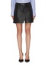 Main View - Click To Enlarge - ALEXANDER WANG - Leather apron skirt