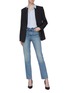 Figure View - Click To Enlarge - ALEXANDER WANG - 'Cult' flip waist straight leg jeans