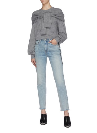Figure View - Click To Enlarge - ALEXANDER WANG - 'Cult' zip side jeans