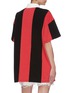 Back View - Click To Enlarge - ALEXANDER WANG - Rugby stripe oversized polo shirt