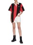 Figure View - Click To Enlarge - ALEXANDER WANG - Rugby stripe oversized polo shirt
