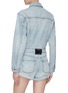 Back View - Click To Enlarge - ALEXANDER WANG - Washed denim rompers