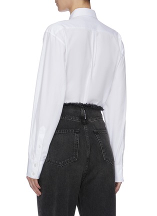 Back View - Click To Enlarge - ALEXANDER WANG - Patch pocket shirt panel bodysuit