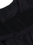 Detail View - Click To Enlarge - ALEXANDER WANG - Rib knit mesh panel flared poplin sleeveless dress