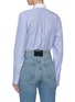 Back View - Click To Enlarge - ALEXANDER WANG - Patch pocket stripe shirt panel bodysuit