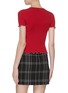 Back View - Click To Enlarge - ALEXANDERWANG - Ruffle ballchain hem rib knit top