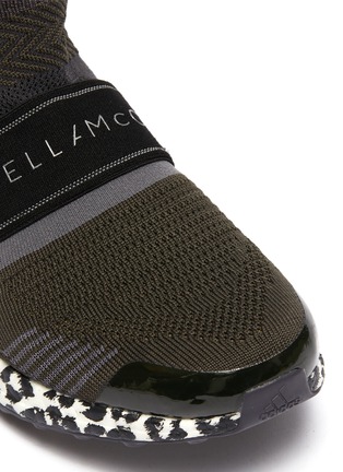 Detail View - Click To Enlarge - ADIDAS BY STELLA MCCARTNEY - 'Ultraboost X 3.D.' leopard print platform logo band knit sneakers