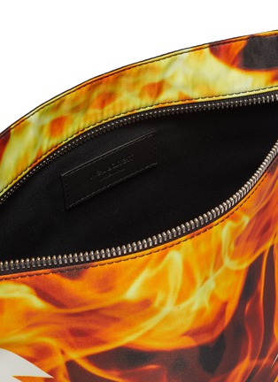 Detail View - Click To Enlarge - NEIL BARRETT - Flame thunderbolt print crossbody bag