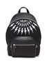 Main View - Click To Enlarge - NEIL BARRETT - Thunderbolt print backpack