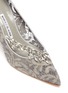 Detail View - Click To Enlarge - MANOLO BLAHNIK - 'Nadira 90' strass embellished lace pumps