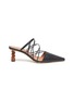 Main View - Click To Enlarge - REJINA PYO - 'Lisa' wooden heel strappy leather mules