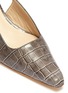 Detail View - Click To Enlarge - REJINA PYO - 'Lois' croc embossed leather slingback pumps