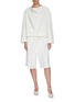 Figure View - Click To Enlarge - LEMAIRE - Flared sleeve drape neck top