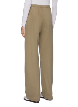 Back View - Click To Enlarge - LEMAIRE - Pleated front cotton-wool drawstring pants