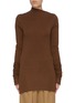 Main View - Click To Enlarge - LEMAIRE - Asymmetric collar knit top