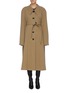 Main View - Click To Enlarge - LEMAIRE - Button belted virgin wool coat