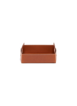Main View - Click To Enlarge - CONNOLLY - Small leather desk tray