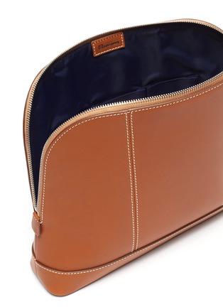 Detail View - Click To Enlarge - CONNOLLY - Large leather wash bag