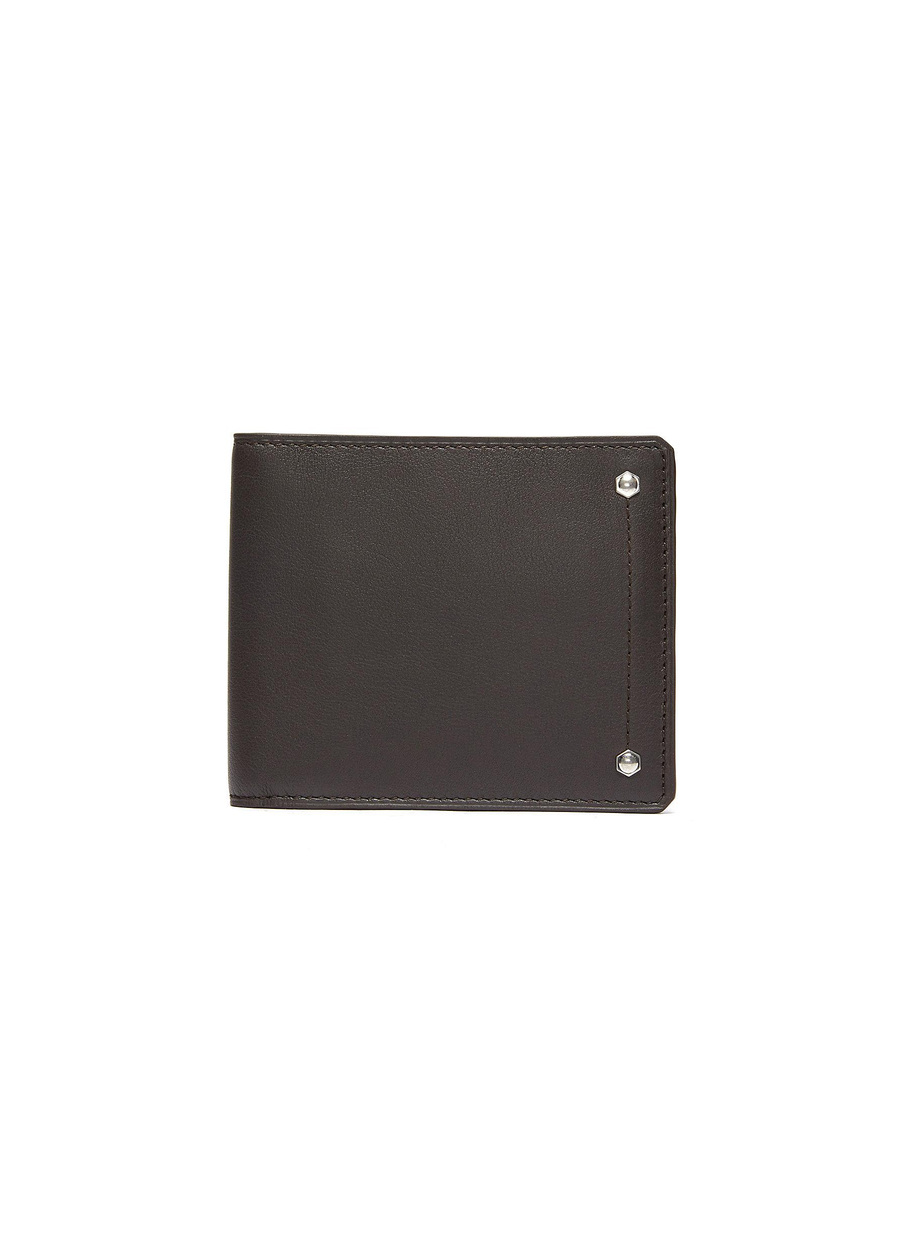 'Hex' leather bifold wallet