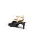  - 3.1 PHILLIP LIM - 'Nina Vamp' crossover ankle colourblock leather slingback heels