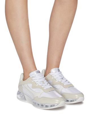 Figure View - Click To Enlarge - ALEXANDER WANG - 'awnyc Stadium' PVC panelled chunky sneakers
