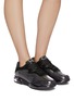 Figure View - Click To Enlarge - ALEXANDER WANG - 'awnyc Stadium' PVC panelled chunky sneakers