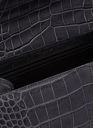 Detail View - Click To Enlarge - DEMELLIER - 'The Montreal' croc embossed leather satchel