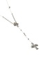 Detail View - Click To Enlarge - EMANUELE BICOCCHI - Cross pendant ball station sterling silver necklace