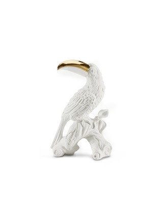 Main View - Click To Enlarge - AVERY - Ceramic Toucan sculpture – White Gold