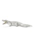 Main View - Click To Enlarge - AVERY - Ceramic Crocodile sculpture – White Gold