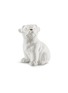 Main View - Click To Enlarge - AVERY - Ceramic Pug Dog small sculpture – White Gold