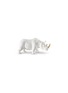 Main View - Click To Enlarge - AVERY - Ceramic Rhino small sculpture – White Gold