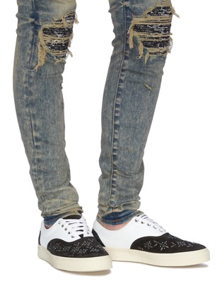 Figure View - Click To Enlarge - AMIRI - Contrast panel stud embellished sneakers