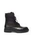 Main View - Click To Enlarge - AMIRI - Wraparound tie leather combat boots
